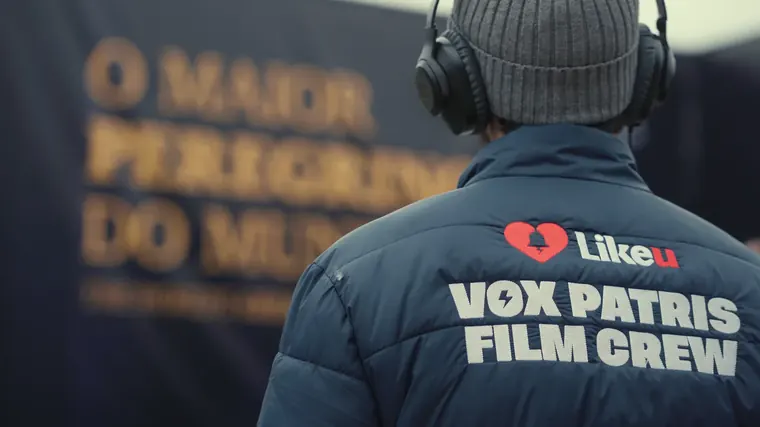 Bastidores da equipe Vox Patris Film Crew